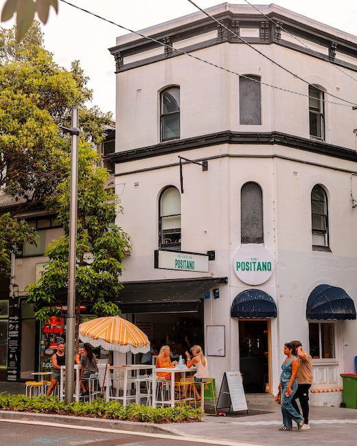 sydney highlights restaurant positano von aussen