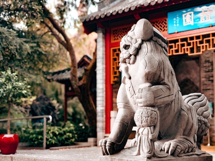 sydney highlights statue im chinese garden of friendship