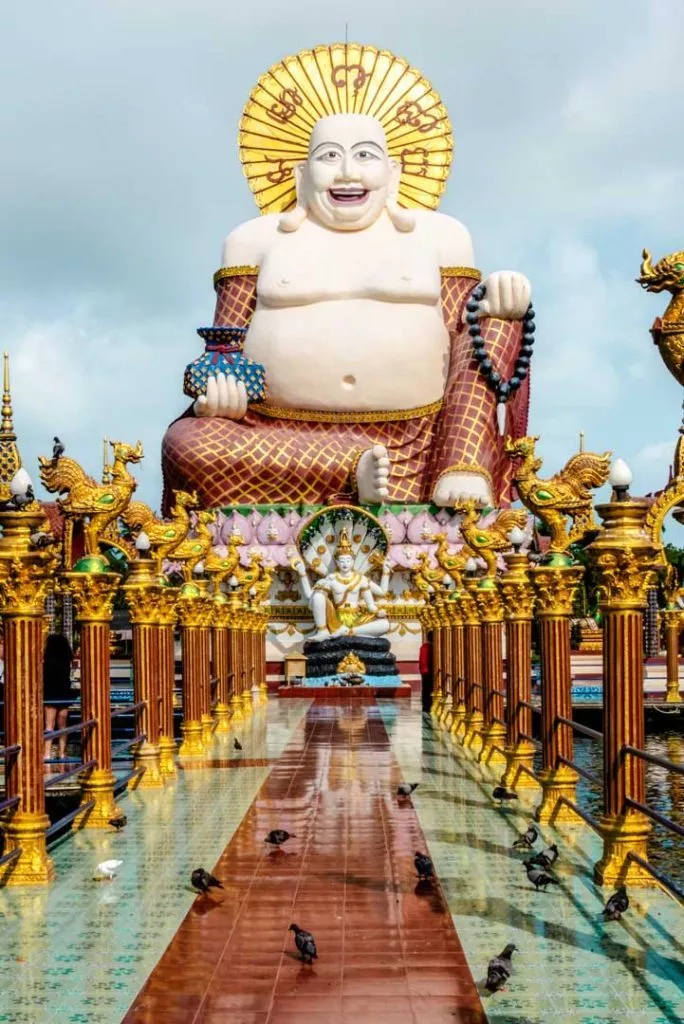 Thailand Koh Samui Wat Plai Laem Lachender Buddha