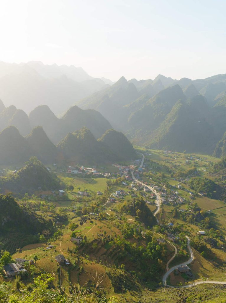 Vietnam Ha Giang Loop Blick auf die atemberaubende Natur auf dem Ha Giang Loop