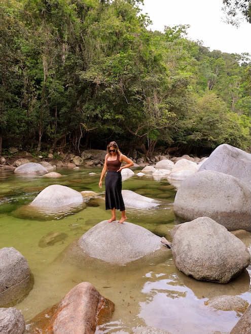 Australien Port Douglas Mossman Gorge Granitsteine
