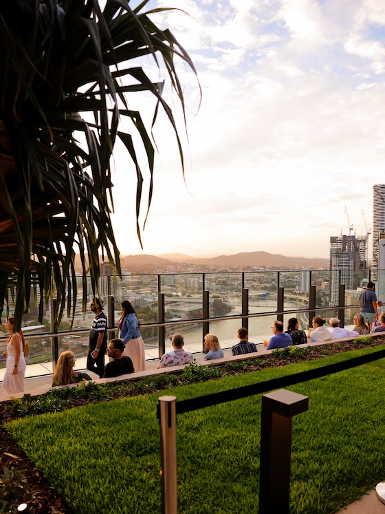 brisbane australien ausblick vom rooftop