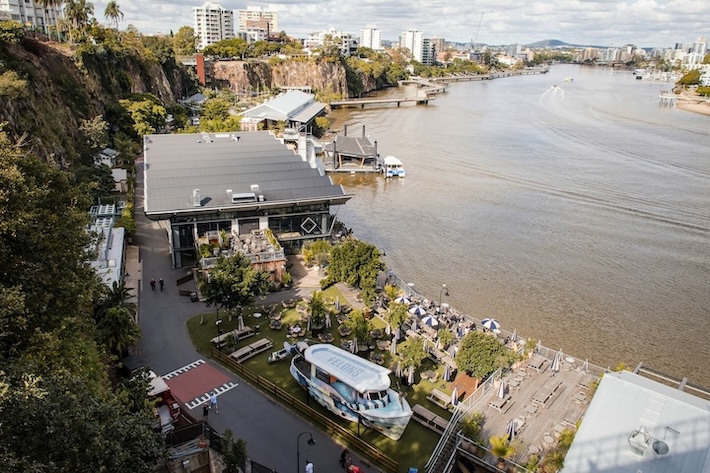 brisbane australien howard smith wharves cafe