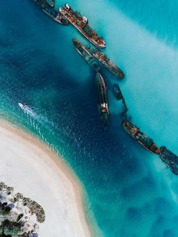 brisbane australien tangalooma wrecks moreton island