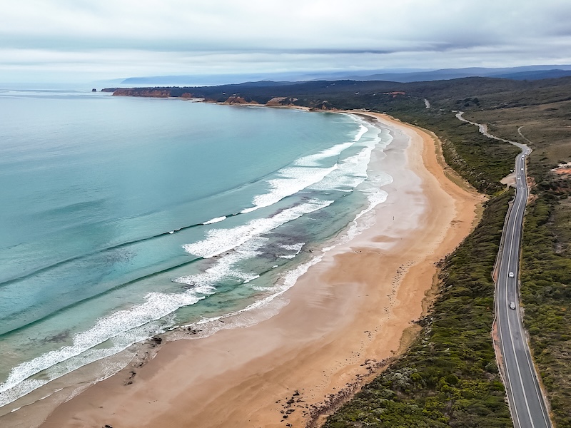 great ocean road australien drohnenaufnahme kueste
