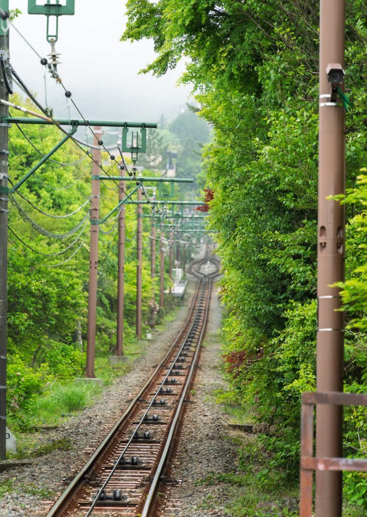 Japan_Hakone_Schienen der Zahnradbahn