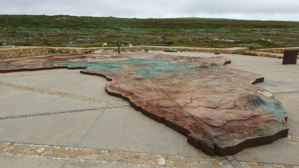 Südafrika_Kap Agulhas_Karte von Afrika