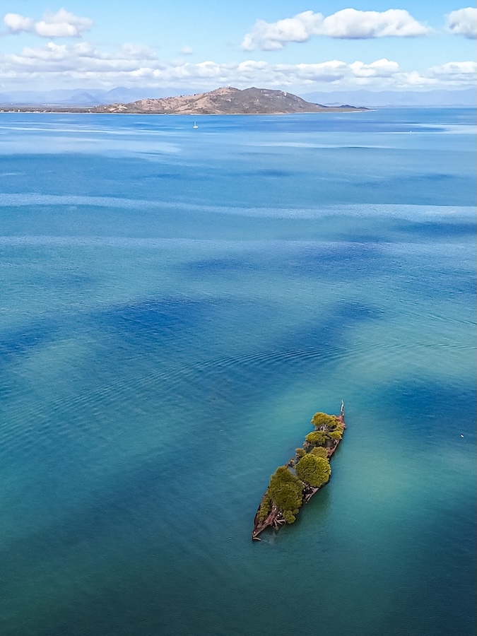 Townsville Australien, SS City of Adelaide im Wasser