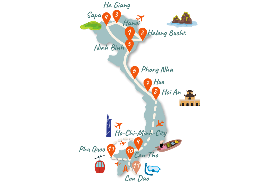 Vietnam_Route_4 Wochen_Karte_02