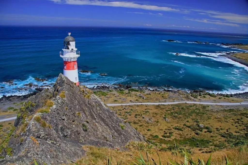 Wellington Umgebung Cape Palliser Leuchtturm