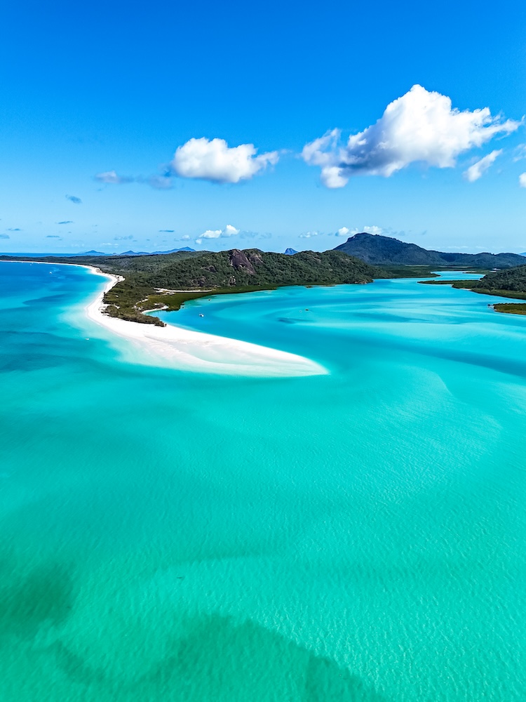 Airlie Beach & Whitsundays, Australien, Drohnenaufnahme Whitsundays