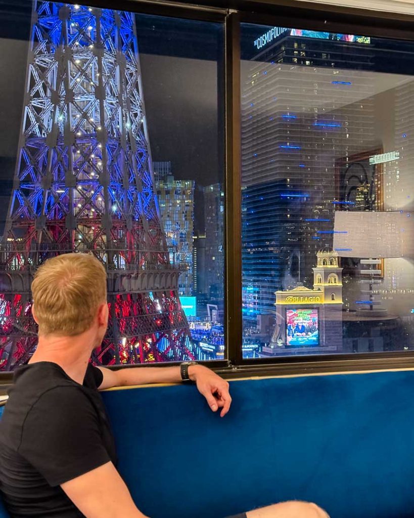 Ausblick vom Paris Hotel Zimmer in Las Vegas