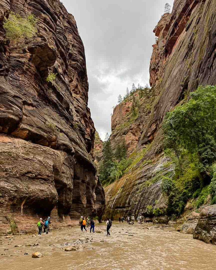 Beginn der Narrwos Wanderung, Zion Utah