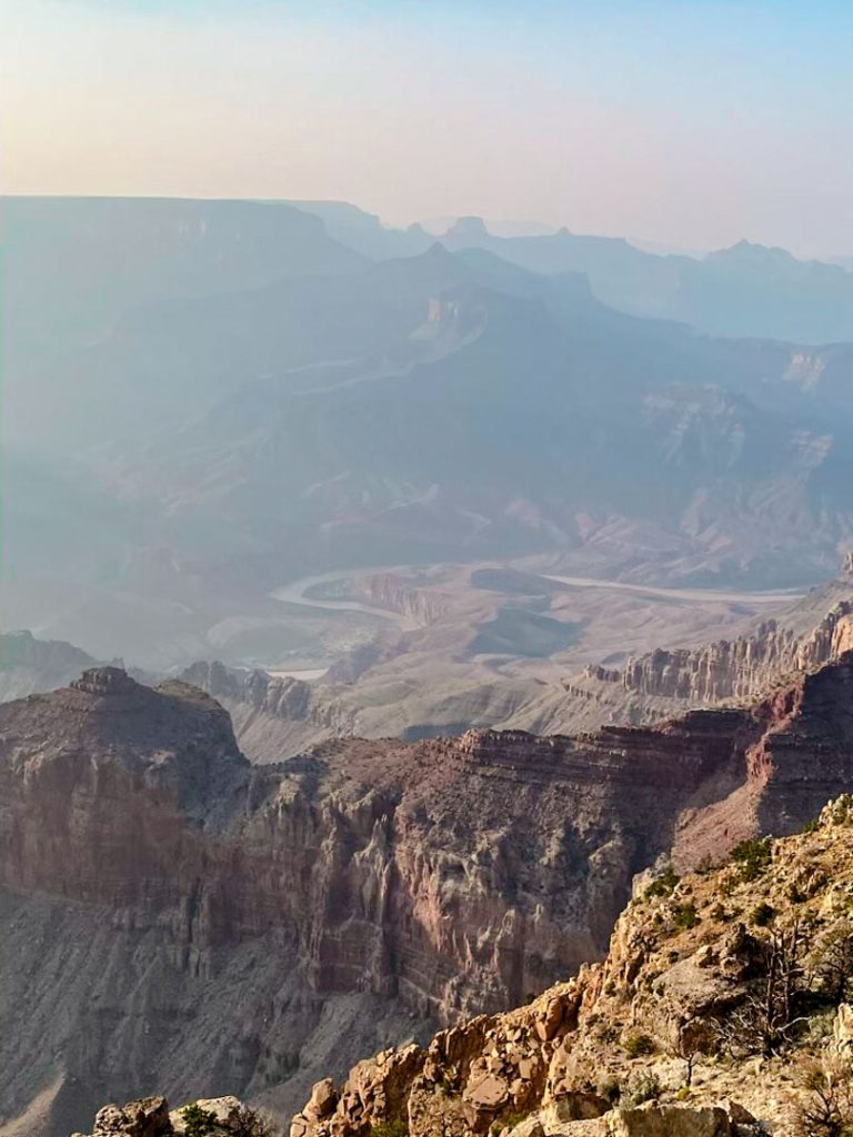 Blick af den Colorado River im Grand Canyon Nationalpark USA