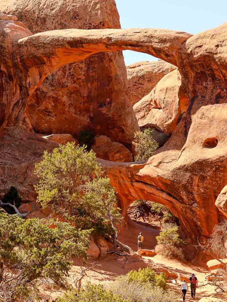 Double O Arch beim Devils Garden Trail, Utah
