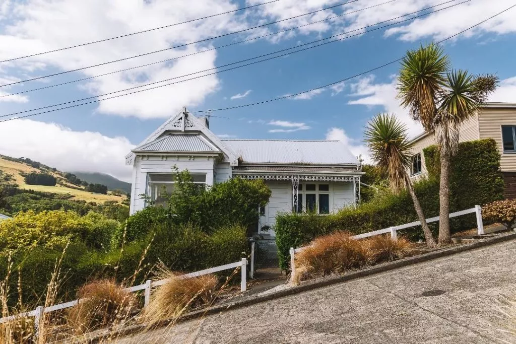 Dunedin Stadtbild steilste Straße der Welt