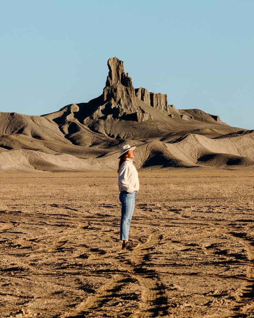 Felsformation neben Factory Butte in Utah