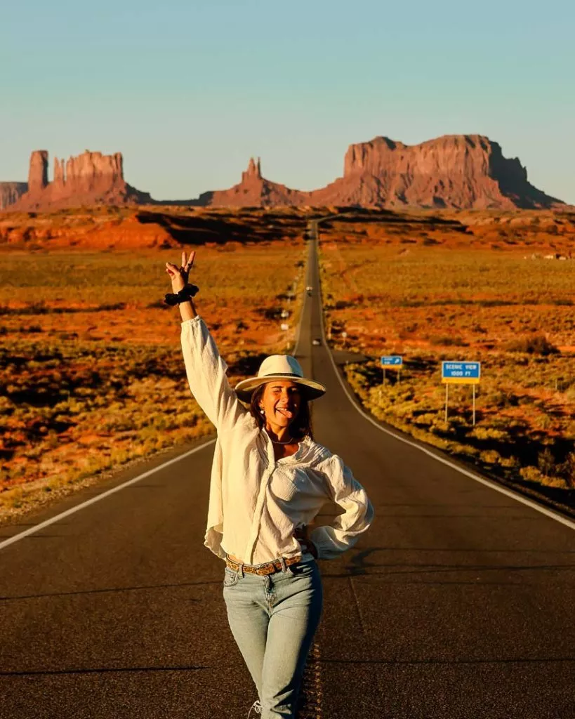 Forest Gump Fotopunkt bei Utah Rundreise
