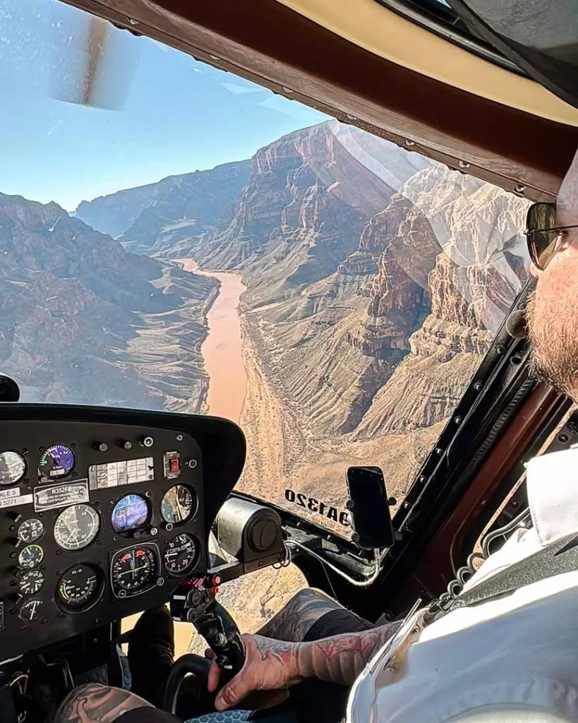 Helikopterflug über West Rim Grand Canyon
