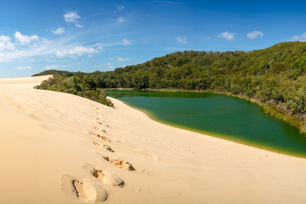 K'gari (Fraser Island), Australien, Lake Wabby und Sanddüne