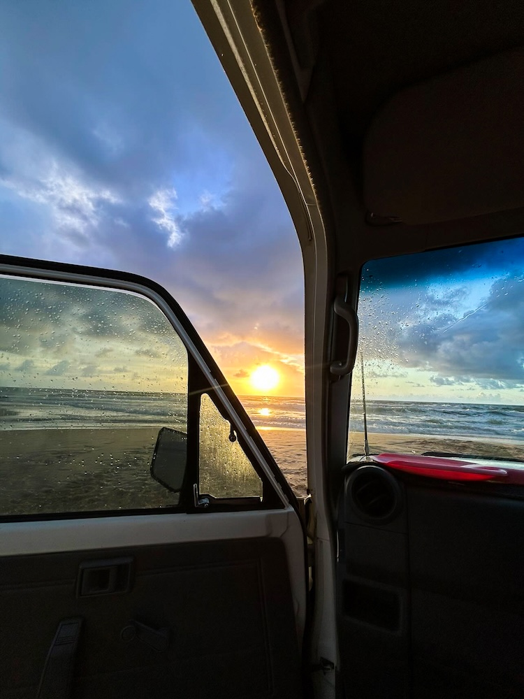 K'gari (Fraser Island), Australien, Sonnenuntergang auf der Insel