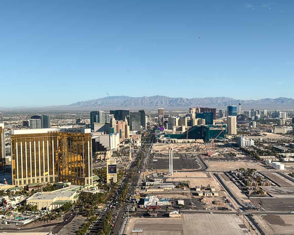 Las Vegas Strip bei Heliflug