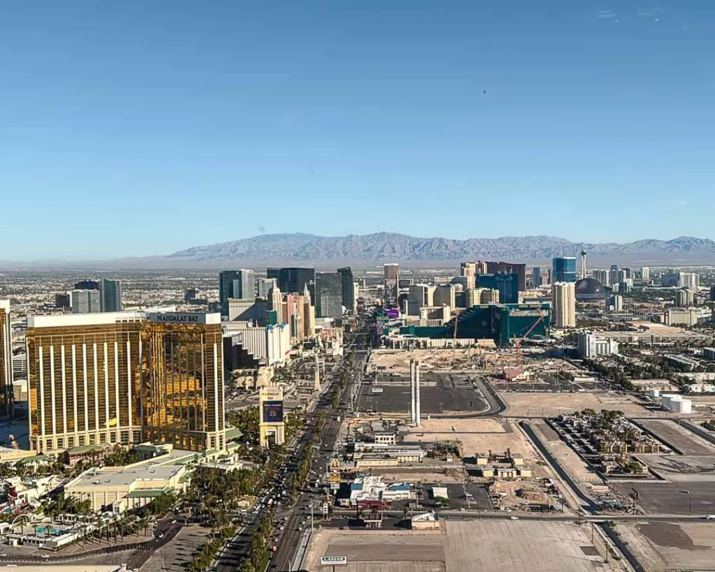 Las Vegas Strip bei Heliflug