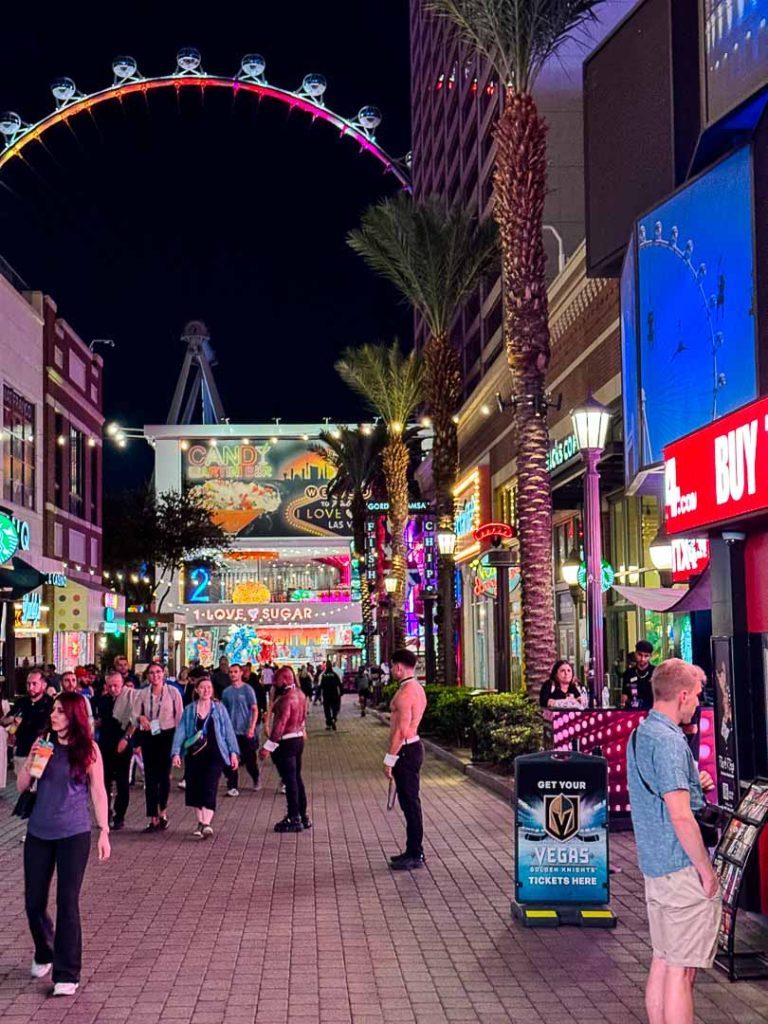 Linq Promenade in Las Vegas bei Utah Roadtrip