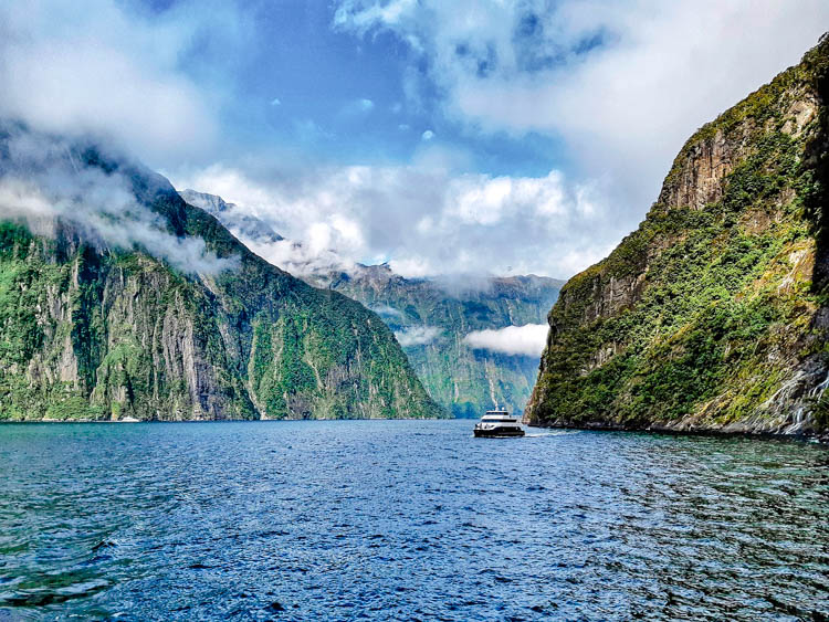 milford sound fjordland neuseeland cruise bootsfahrt im milford sound Milford Sound, Fjordland, Neuseeland, Cruise, Bootsfahrt im Milford Sound