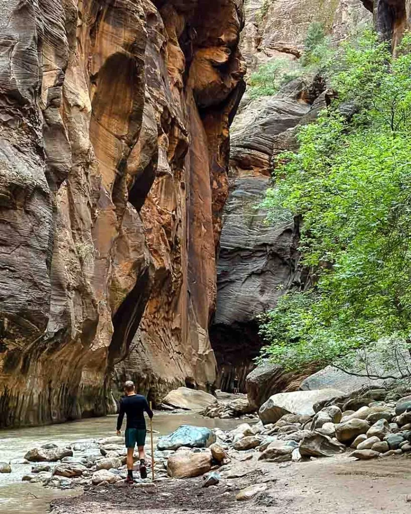 Narrows Wanderung im Zion Nationalpark, Utah