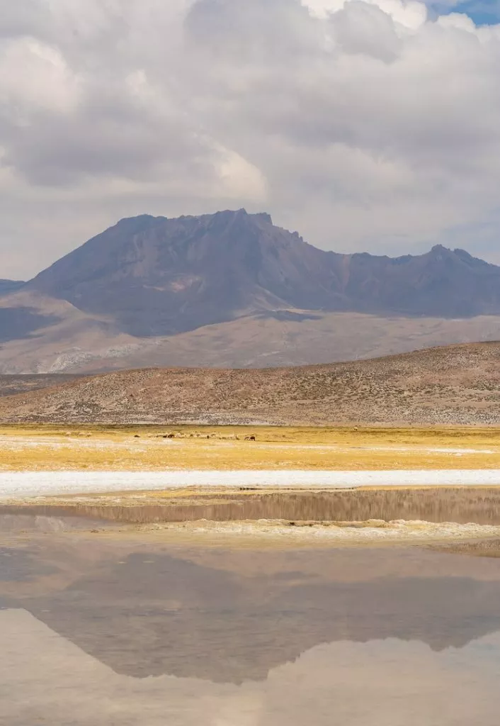Peru_Arequipa_Spiegelung auf dem Salzsee