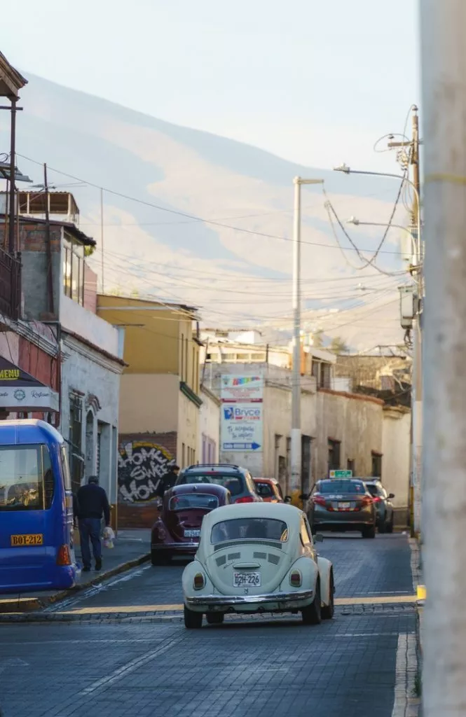 Peru_Arequipa_Straße in Arequipa