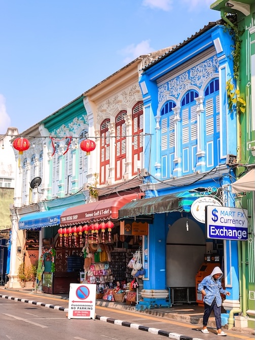 phuket thailand old town bunte haeuser Phuket, Thailand, Old Town, bunte Häuser