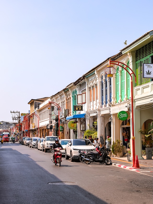phuket thailand strasse im old town Phuket, Thailand, Straße im Old Town