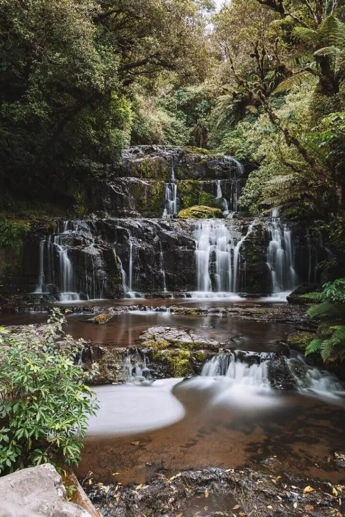 Purakaunui Wasserfälle