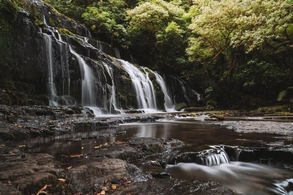 Southern Scenic Route Purakaunui Wasserfälle