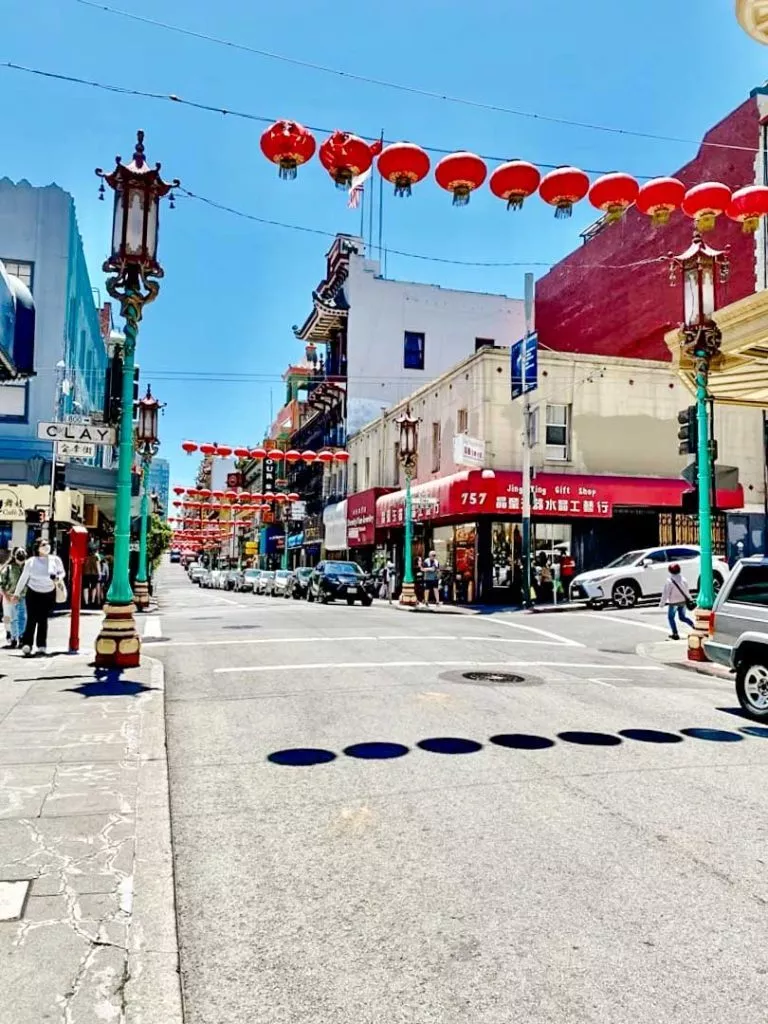 Straßen von China Town in San Francisco USA