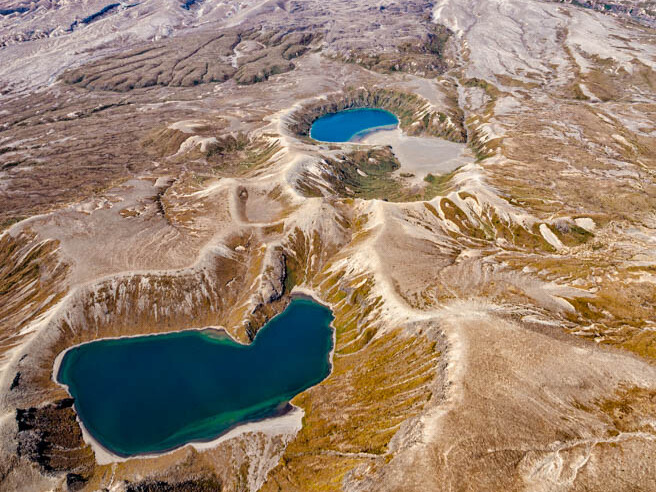 tongariro nationalpark wanderung zu den tama lakes Tongariro Nationalpark, Wanderung zu den Tama Lakes