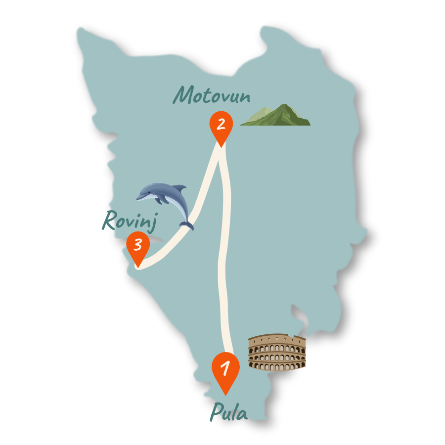 Istrien 7 Tage Route Karte Neu 01