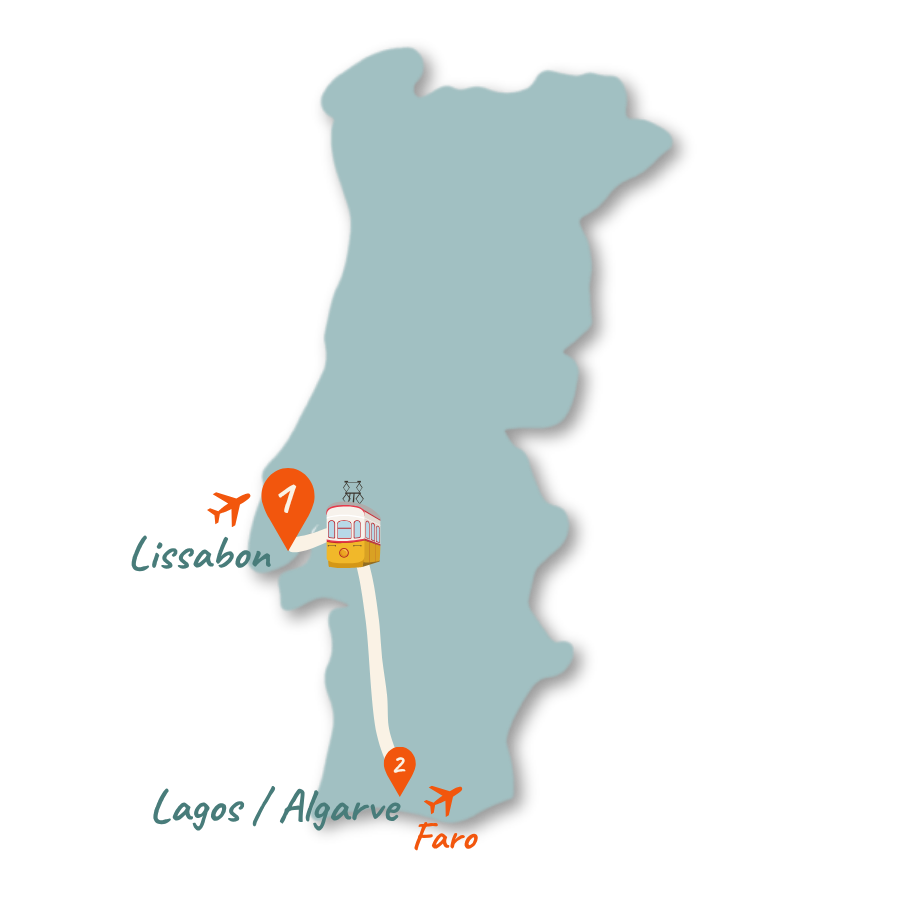 Portugal 1 Woche Sueden Karte NEU 01