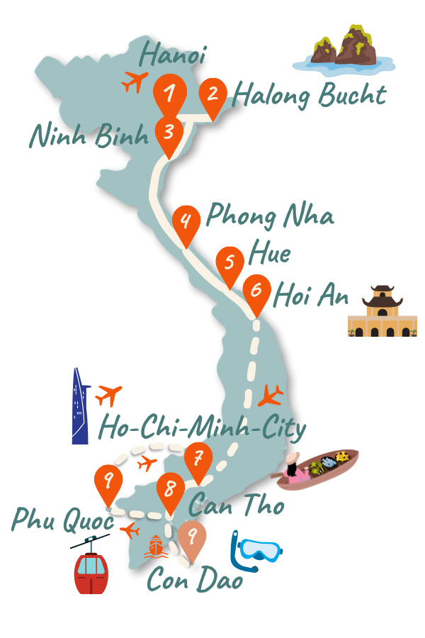 Vietnam_Route_3 Wochen_Karte_Sidebar