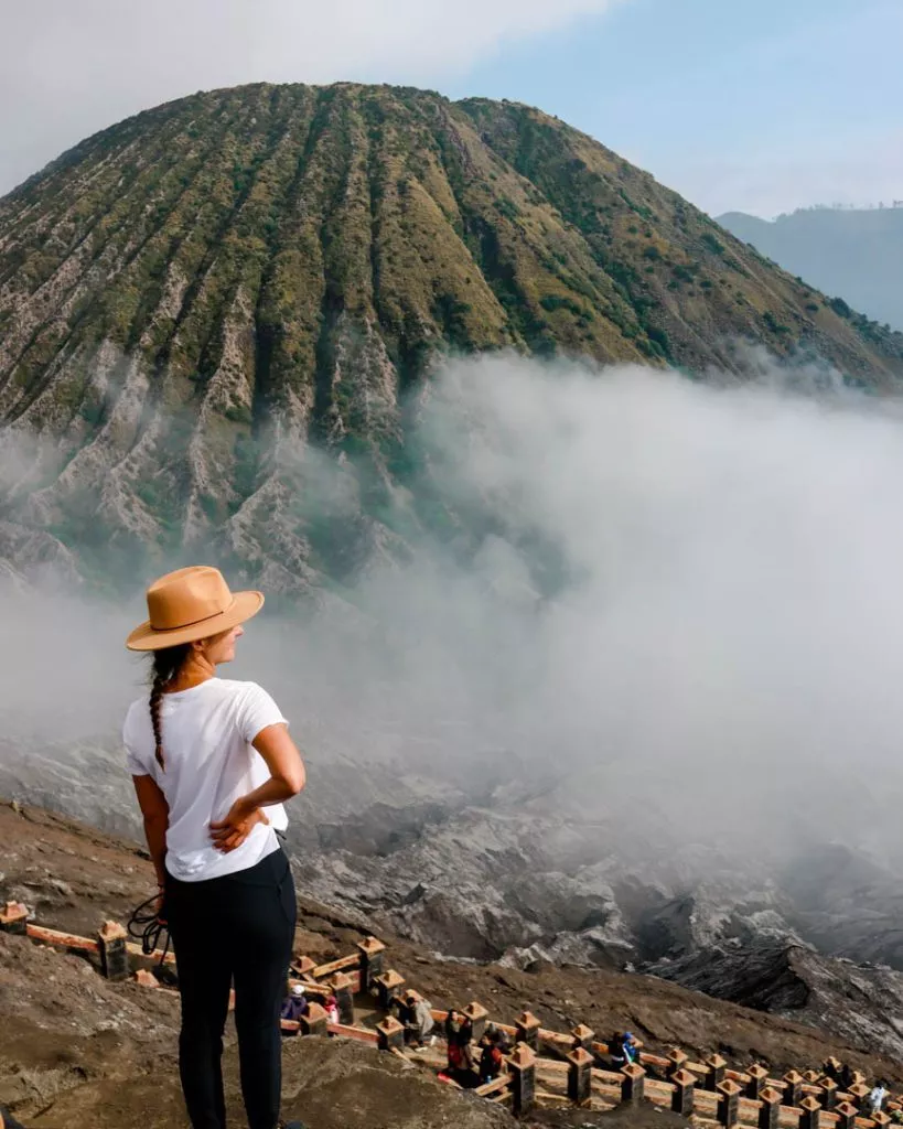 Blick auf Vulkan bei Ost-Java Tour