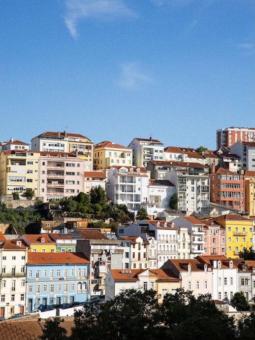 Coimbra, Portugal, Ausblick auf Häuser