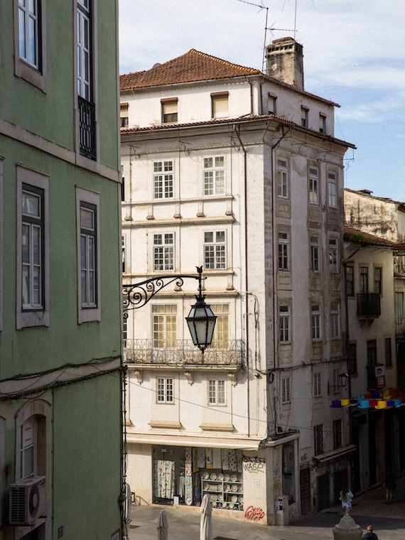 Coimbra, Portugal, Aussicht auf Häuser in Altstadt