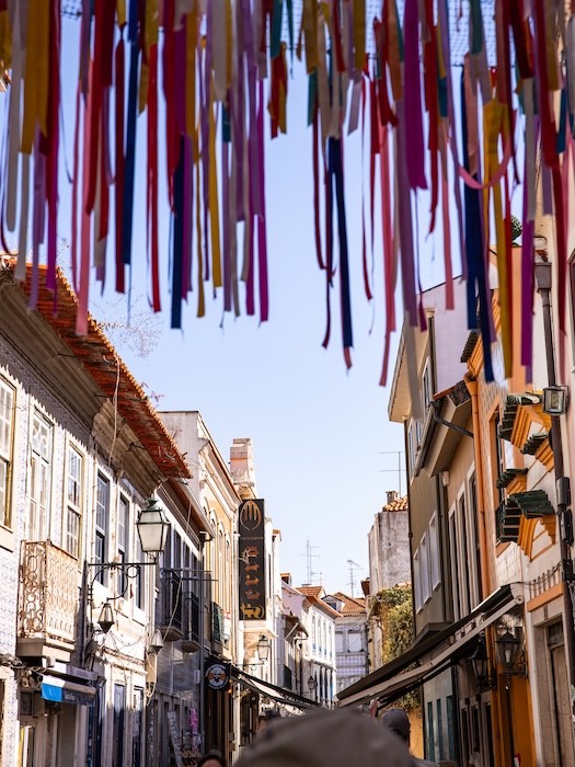 Coimbra, Portugal, Aveiro, Blick in Altstadt