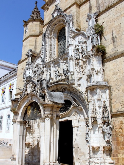 Coimbra, Portugal, Kloster Santa Cruz, Fassade, Detail