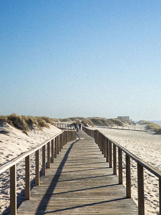 Coimbra, Portugal, Praia da Costa Nova, Boardwalk