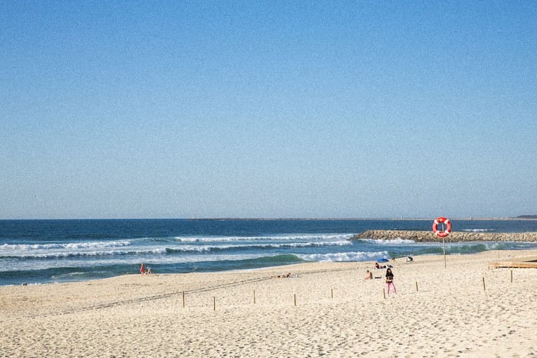 Coimbra, Portugal, Praia da Costa Nova, Strand