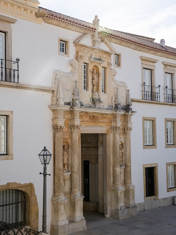 Coimbra, Portugal, Universidade de Coimbra, Fassade Eingang