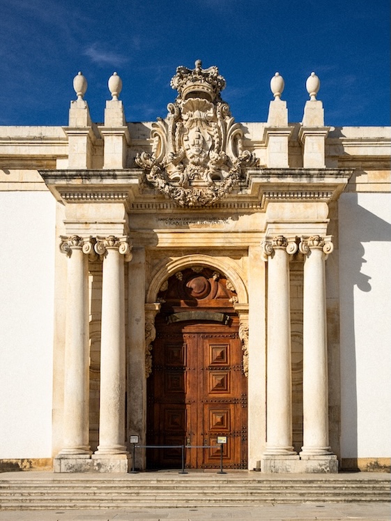 Coimbra, Portugal, Universidade de Coimbra, Fassade